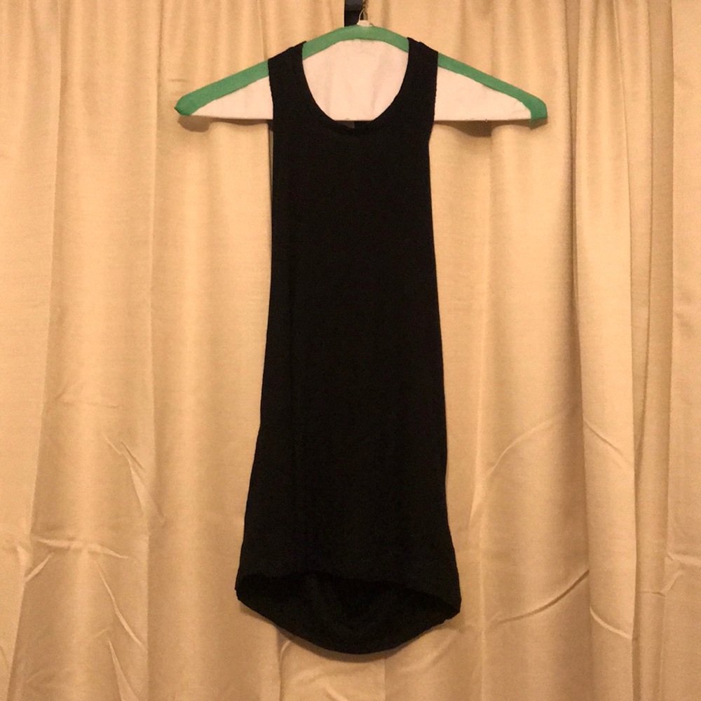 Black nonadjustable Halter top